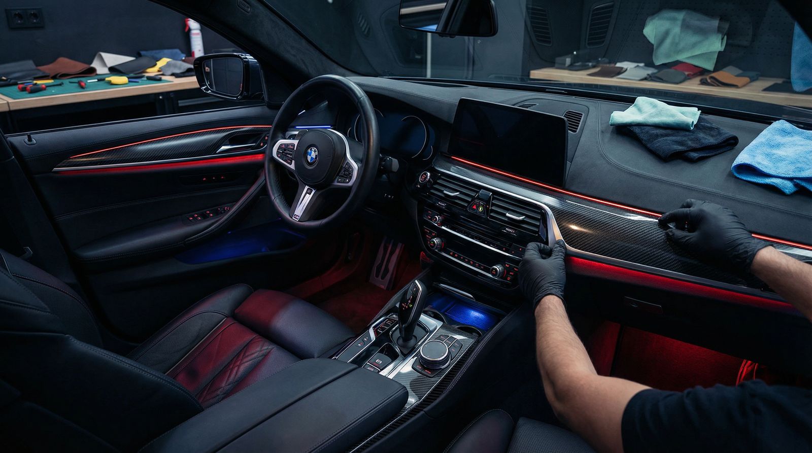 香蕉视频改装视频 - 宝马内饰碳纤维升级视频教程